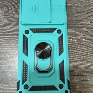 Protective Phone Case with Stand - Teal and Black
